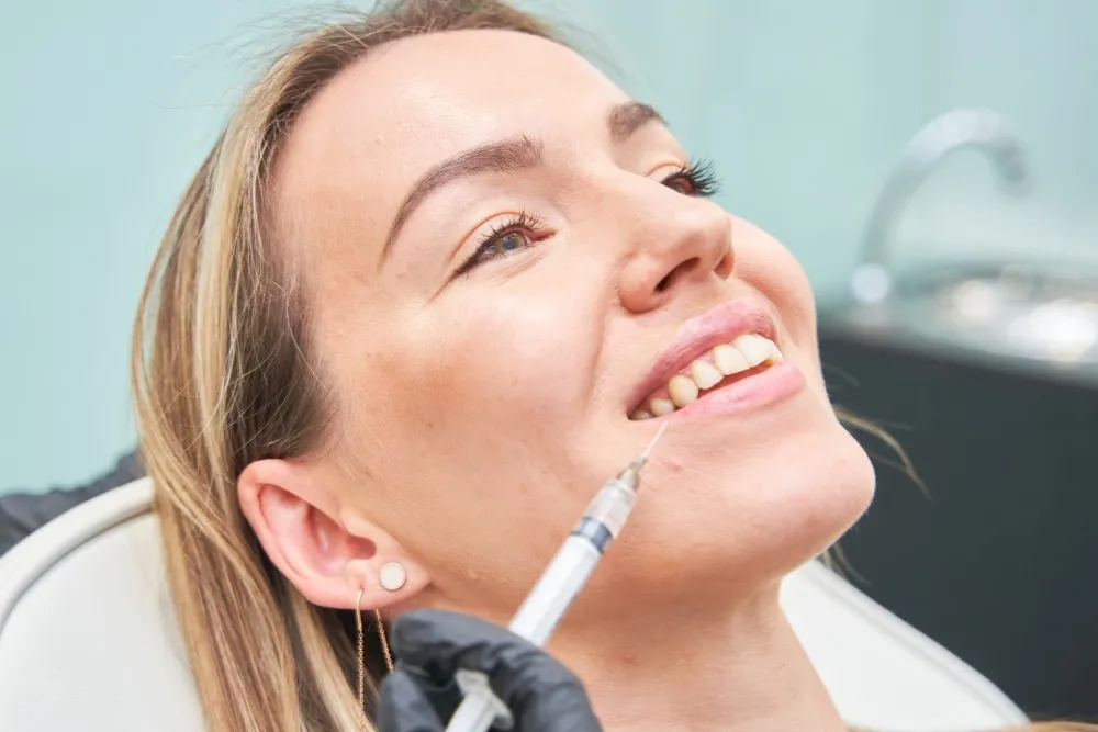 Neuromodulator injection for gummy smile