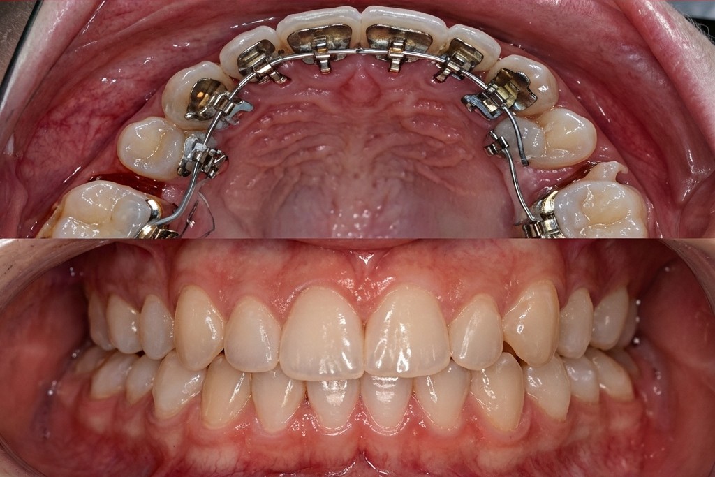 Protection de la face visible des dents