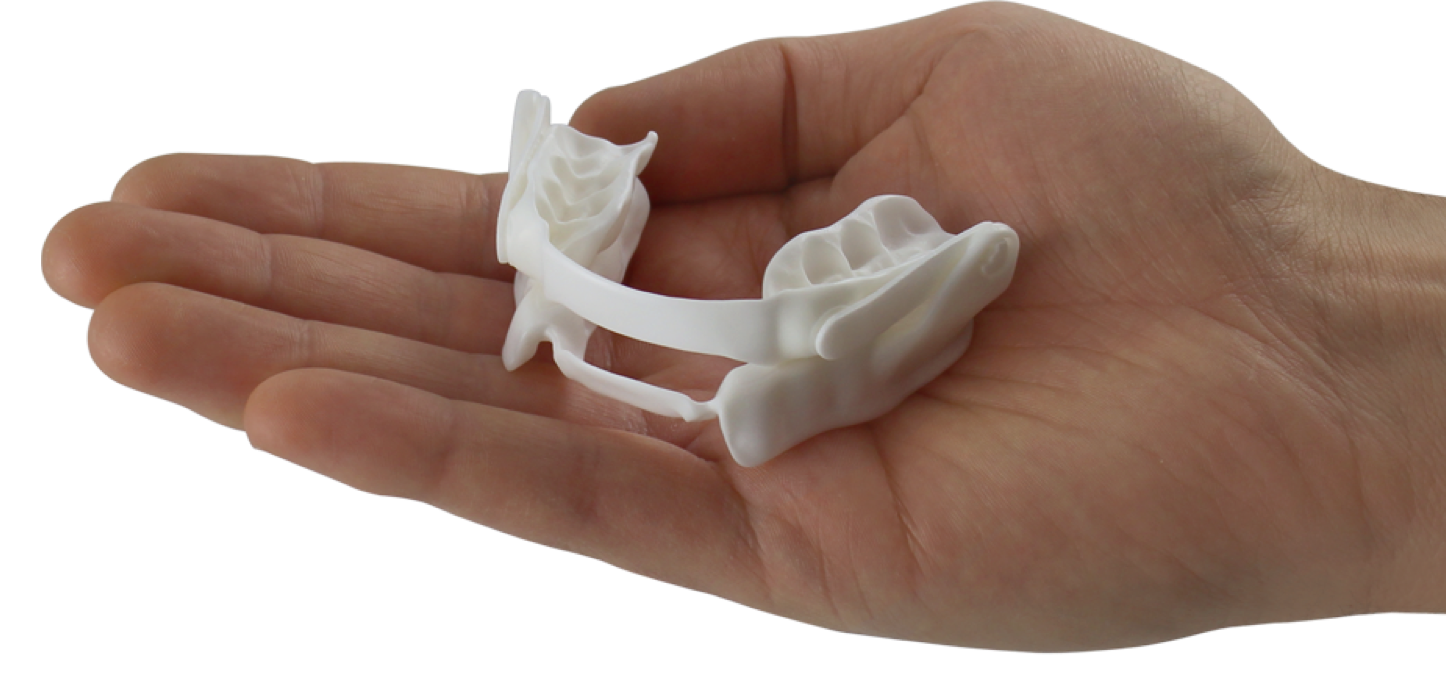 Oral appliance Panthera compacte tient dans la main