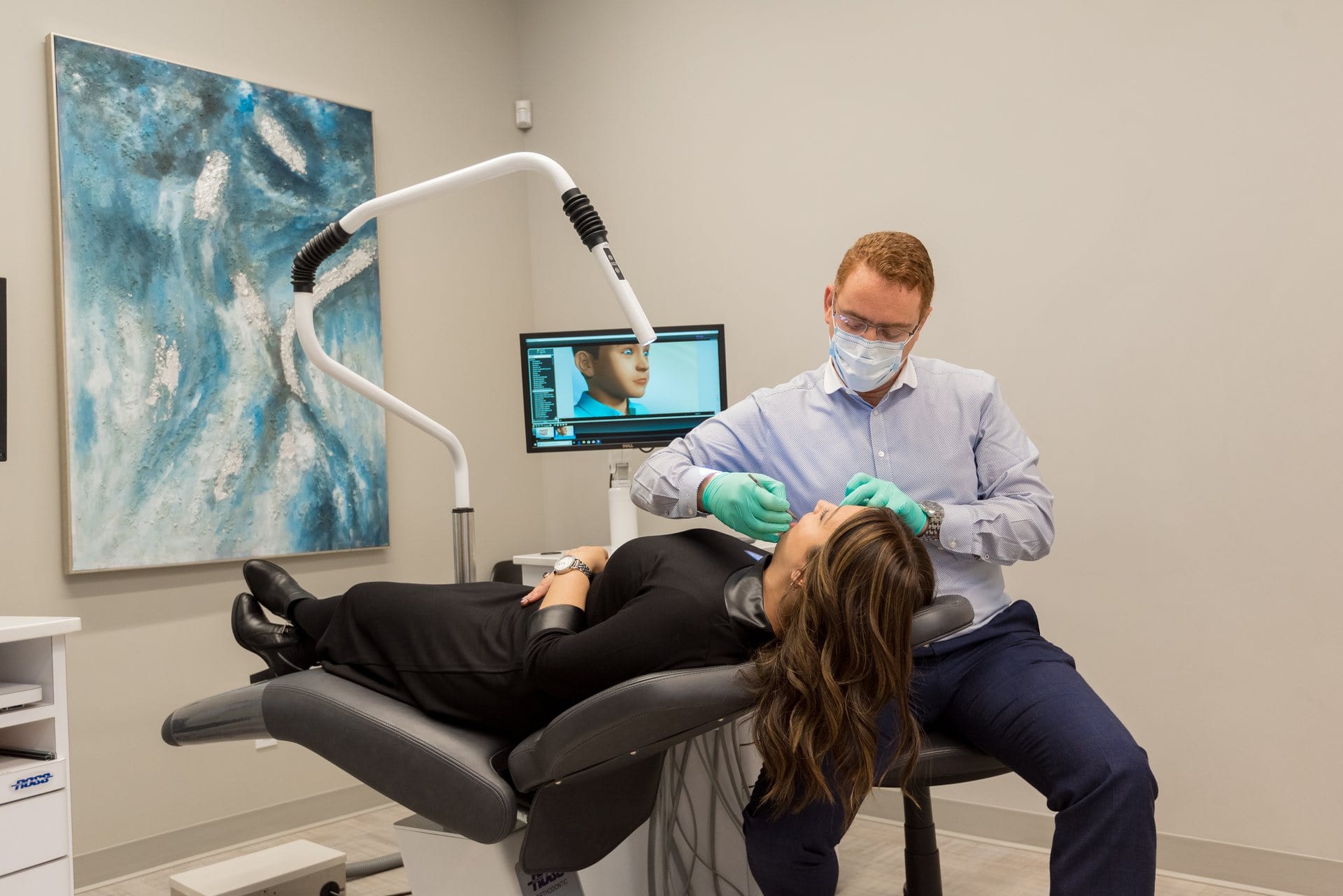 Orthodontic treatment chair at Dr Benguira clinic